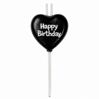 Black HBD Heart